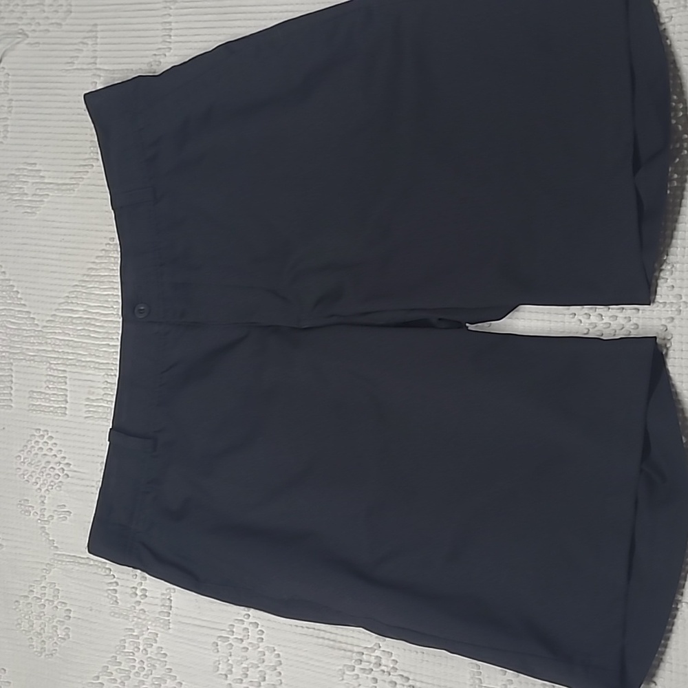 Nike Black Flat Front Mens Shorts, Dri-fit, Size 36, Standard Fit